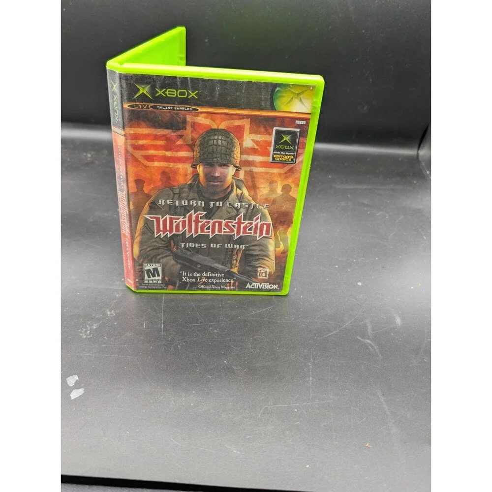 Return to Castle Wolfenstein Tides of War Original Xbox Disc Case No Manual